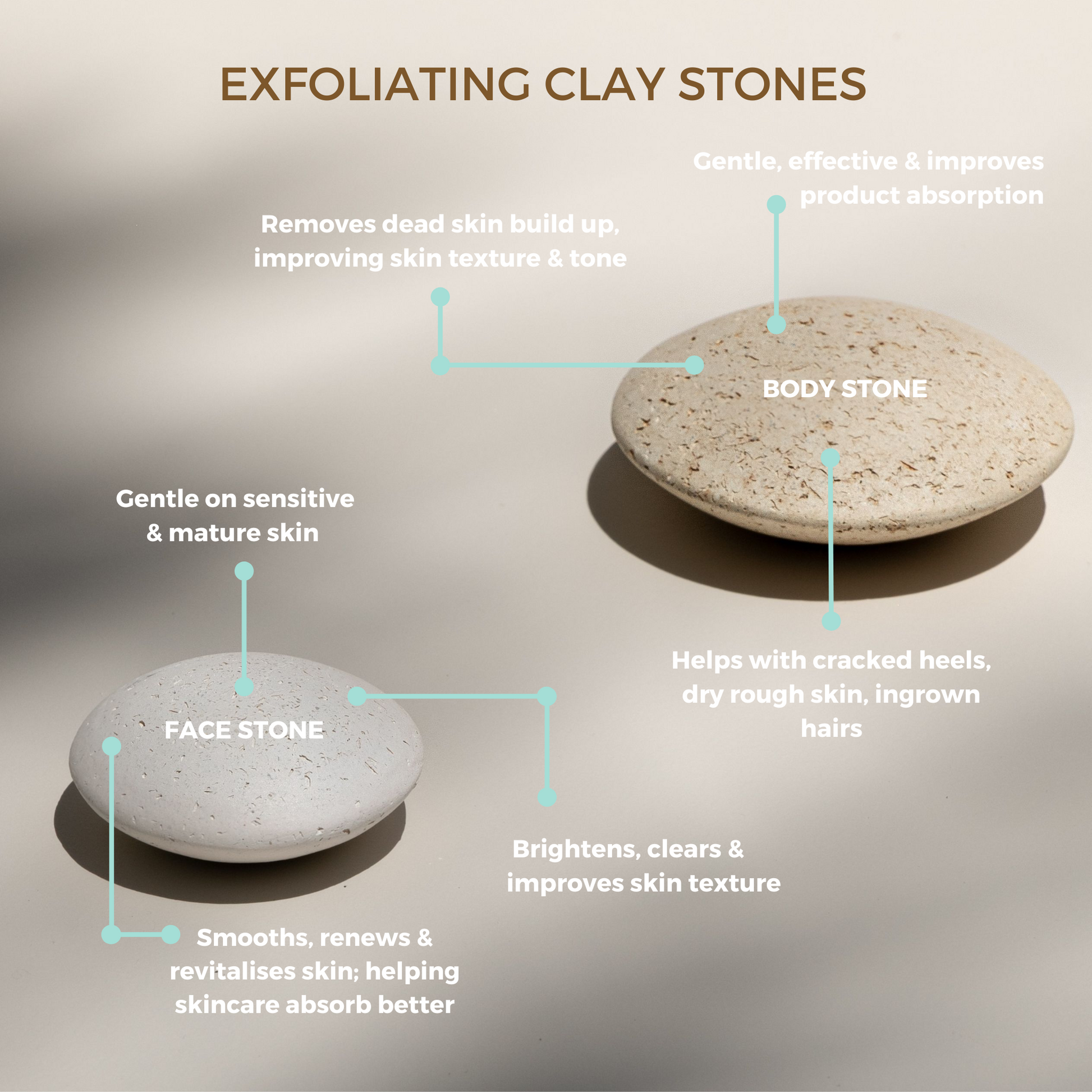 12 x Clay Stone Sets