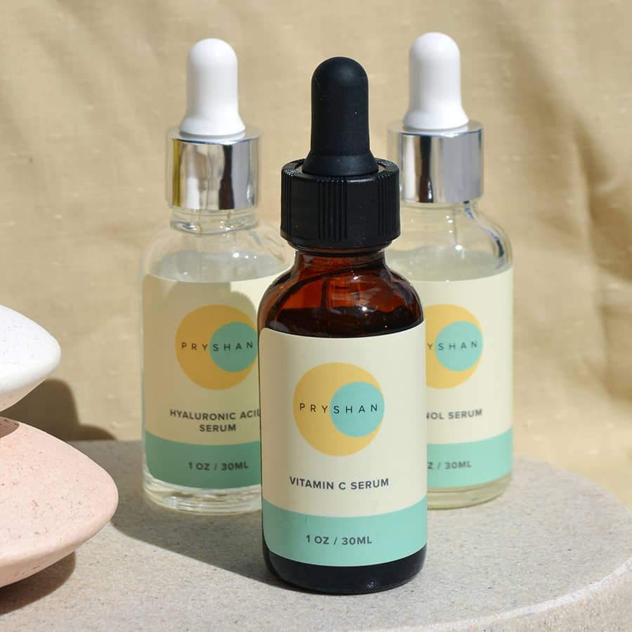 3 Piece Pryshan Serum Set+ Free face stone -Revitalize your Skin trio
